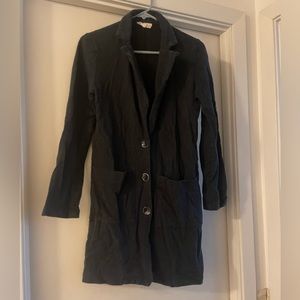 Synergy organic clothing blazer style coat sweater organic cotton